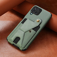 Custodia Silicone Ultra Sottile Morbida Cover con Magnetico S10D per Samsung Galaxy A12 5G Verde