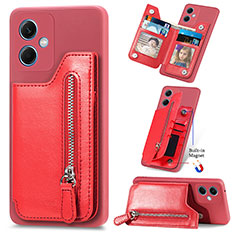 Custodia Silicone Ultra Sottile Morbida Cover con Magnetico SD1 per Xiaomi Poco X5 5G Rosso