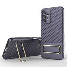 Custodia Silicone Ultra Sottile Morbida Cover con Supporto KC1 per Samsung Galaxy A13 4G Lavanda