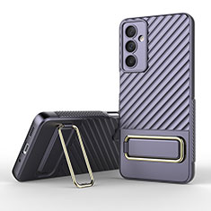 Custodia Silicone Ultra Sottile Morbida Cover con Supporto KC1 per Samsung Galaxy M54 5G Lavanda