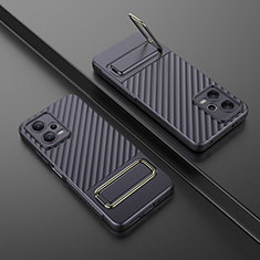 Custodia Silicone Ultra Sottile Morbida Cover con Supporto KC1 per Xiaomi Poco X5 5G Lavanda