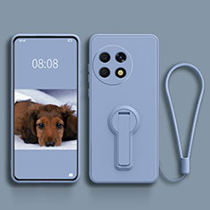 Custodia Silicone Ultra Sottile Morbida Cover con Supporto per OnePlus Ace 2 5G Grigio Lavanda