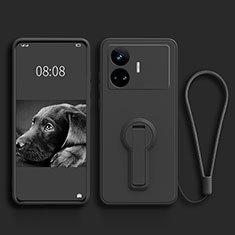 Custodia Silicone Ultra Sottile Morbida Cover con Supporto per Realme GT Neo5 SE 5G Nero