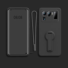 Custodia Silicone Ultra Sottile Morbida Cover con Supporto per Xiaomi Mi 11 Ultra 5G Nero