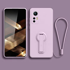 Custodia Silicone Ultra Sottile Morbida Cover con Supporto per Xiaomi Redmi Note 12S Lavanda