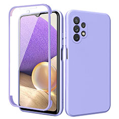 Custodia Silicone Ultra Sottile Morbida Cover Fronte e Retro 360 Gradi MJ1 per Samsung Galaxy A32 4G Lavanda