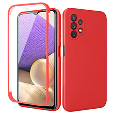 Custodia Silicone Ultra Sottile Morbida Cover Fronte e Retro 360 Gradi MJ1 per Samsung Galaxy A32 4G Rosso