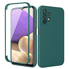 Custodia Silicone Ultra Sottile Morbida Cover Fronte e Retro 360 Gradi MJ1 per Samsung Galaxy A32 5G Verde