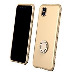 Custodia Silicone Ultra Sottile Morbida Cover Fronte e Retro 360 Gradi per Apple iPhone Xs Oro