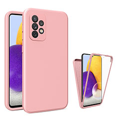 Custodia Silicone Ultra Sottile Morbida Cover Fronte e Retro 360 Gradi per Samsung Galaxy A72 4G Rosa