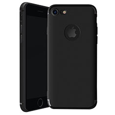 Custodia Silicone Ultra Sottile Morbida Cover H01 per Apple iPhone SE (2020) Nero