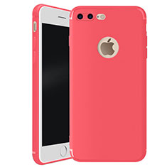 Custodia Silicone Ultra Sottile Morbida Cover S01 per Apple iPhone 8 Plus Rosso