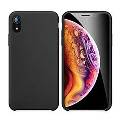 Custodia Silicone Ultra Sottile Morbida Cover S01 per Apple iPhone XR Nero