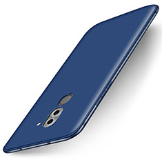 Custodia Silicone Ultra Sottile Morbida Cover S01 per Huawei Honor 6X Pro Blu