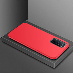 Custodia Silicone Ultra Sottile Morbida Cover S01 per Oppo A92 Rosso