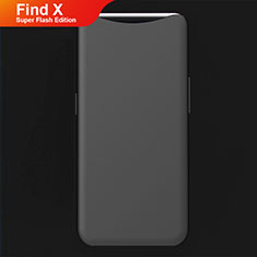 Custodia Silicone Ultra Sottile Morbida Cover S01 per Oppo Find X Super Flash Edition Nero