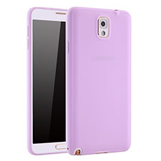 Custodia Silicone Ultra Sottile Morbida Cover S01 per Samsung Galaxy Note 3 N9000 Viola