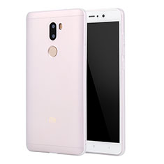 Custodia Silicone Ultra Sottile Morbida Cover S01 per Xiaomi Mi 5S Plus Chiaro