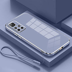 Custodia Silicone Ultra Sottile Morbida Cover S01 per Xiaomi Poco M4 Pro 5G Grigio Lavanda
