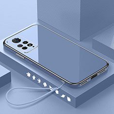 Custodia Silicone Ultra Sottile Morbida Cover S01 per Xiaomi Poco X4 Pro 5G Grigio Lavanda
