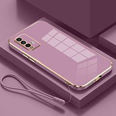Custodia Silicone Ultra Sottile Morbida Cover S01 per Xiaomi Redmi 9T 4G Viola
