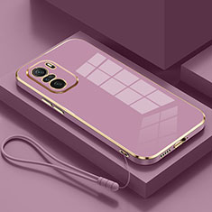 Custodia Silicone Ultra Sottile Morbida Cover S01 per Xiaomi Redmi K40 Pro 5G Viola