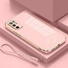 Custodia Silicone Ultra Sottile Morbida Cover S01 per Xiaomi Redmi Note 10 5G Rosa