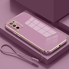 Custodia Silicone Ultra Sottile Morbida Cover S01 per Xiaomi Redmi Note 10 5G Viola
