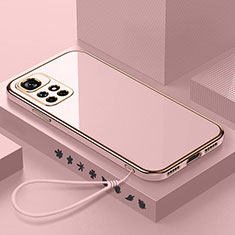 Custodia Silicone Ultra Sottile Morbida Cover S01 per Xiaomi Redmi Note 11 4G (2021) Rosa