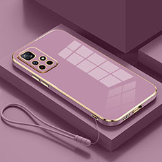 Custodia Silicone Ultra Sottile Morbida Cover S01 per Xiaomi Redmi Note 11 5G Viola
