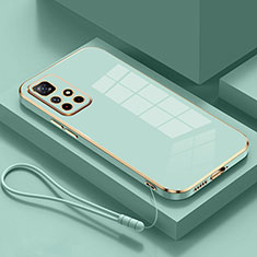 Custodia Silicone Ultra Sottile Morbida Cover S01 per Xiaomi Redmi Note 11T 5G Verde