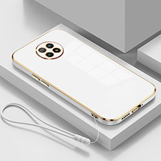 Custodia Silicone Ultra Sottile Morbida Cover S01 per Xiaomi Redmi Note 9T 5G Bianco