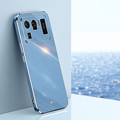 Custodia Silicone Ultra Sottile Morbida Cover S02 per Xiaomi Mi 11 Ultra 5G Blu