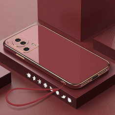 Custodia Silicone Ultra Sottile Morbida Cover S02 per Xiaomi Mi 12 Lite NE 5G Rosso