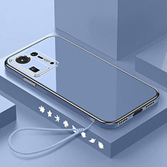 Custodia Silicone Ultra Sottile Morbida Cover S02 per Xiaomi Mi Mix 4 5G Grigio Lavanda