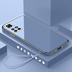 Custodia Silicone Ultra Sottile Morbida Cover S02 per Xiaomi Poco M4 Pro 5G Grigio Lavanda