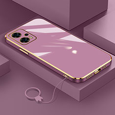 Custodia Silicone Ultra Sottile Morbida Cover S02 per Xiaomi Redmi Note 11T Pro+ Plus 5G Viola