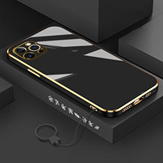 Custodia Silicone Ultra Sottile Morbida Cover S03 per Apple iPhone 14 Pro Nero