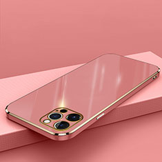Custodia Silicone Ultra Sottile Morbida Cover S04 per Apple iPhone 15 Pro Max Rosso