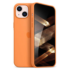 Custodia Silicone Ultra Sottile Morbida Cover S05 per Apple iPhone 15 Arancione