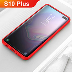 Custodia Silicone Ultra Sottile Morbida Cover U01 per Samsung Galaxy S10 Plus Rosso