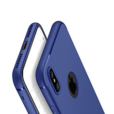 Custodia Silicone Ultra Sottile Morbida Cover V01 per Apple iPhone Xs Blu