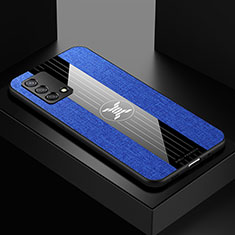 Custodia Silicone Ultra Sottile Morbida Cover X01L per Oppo A95 4G Blu