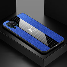 Custodia Silicone Ultra Sottile Morbida Cover X01L per Samsung Galaxy A12 Blu