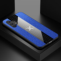 Custodia Silicone Ultra Sottile Morbida Cover X01L per Samsung Galaxy A32 5G Blu