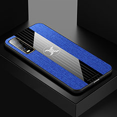 Custodia Silicone Ultra Sottile Morbida Cover X01L per Vivo Y50t Blu