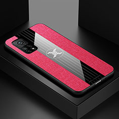 Custodia Silicone Ultra Sottile Morbida Cover X01L per Xiaomi Mi 10T 5G Rosso