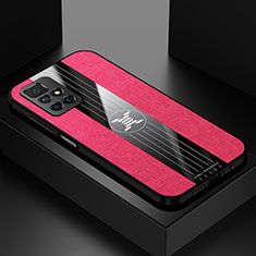 Custodia Silicone Ultra Sottile Morbida Cover X01L per Xiaomi Redmi 10 4G Rosso