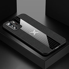 Custodia Silicone Ultra Sottile Morbida Cover X01L per Xiaomi Redmi Note 10 Pro 5G Nero