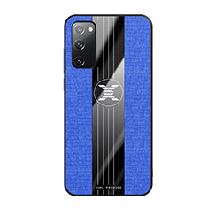 Custodia Silicone Ultra Sottile Morbida Cover X02L per Samsung Galaxy S20 FE 4G Blu